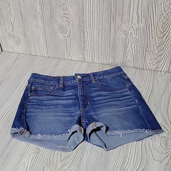 American Eagle Super Stretch Hi-Rise Shortie Jean Shorts, Women's Size: 6 - Picture 11 of 11